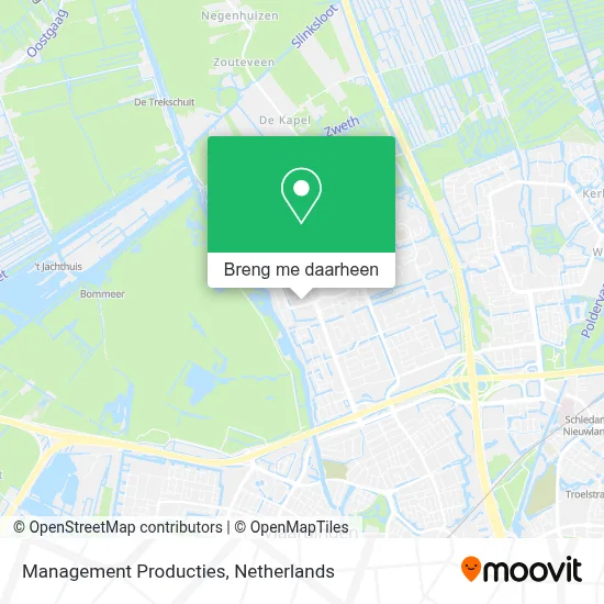 Management Producties kaart
