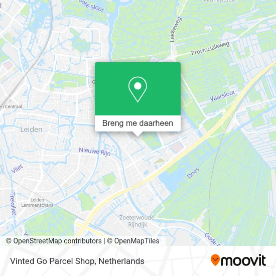 Vinted Go Parcel Shop kaart
