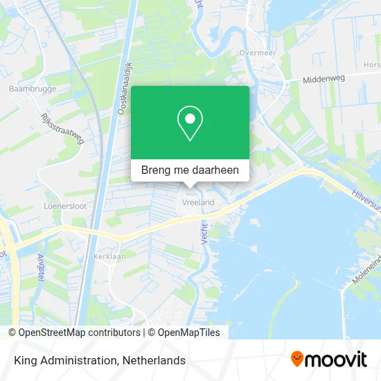 King Administration kaart