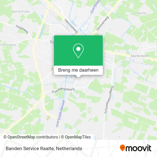 Banden Service Raalte kaart