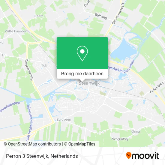 Perron 3 Steenwijk kaart