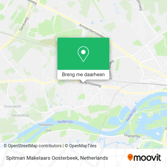 Spitman Makelaars Oosterbeek kaart
