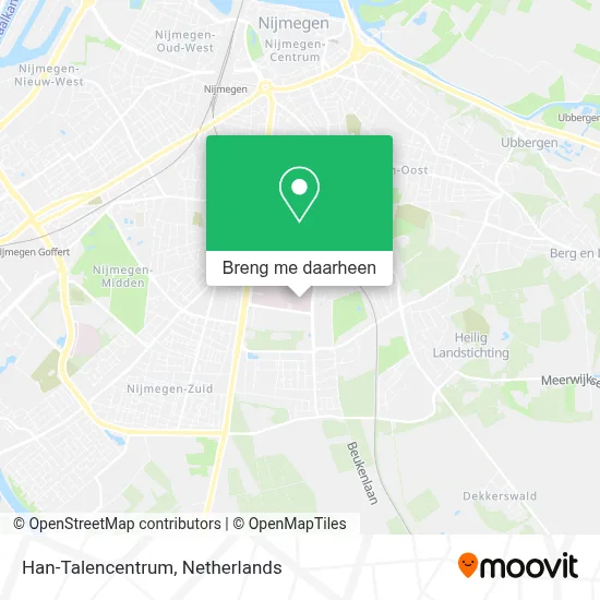 Han-Talencentrum kaart