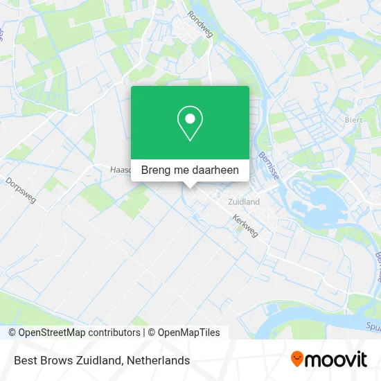 Best Brows Zuidland kaart