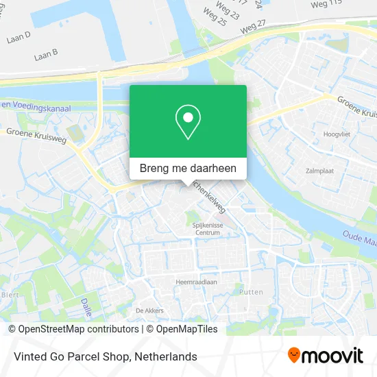 Vinted Go Parcel Shop kaart
