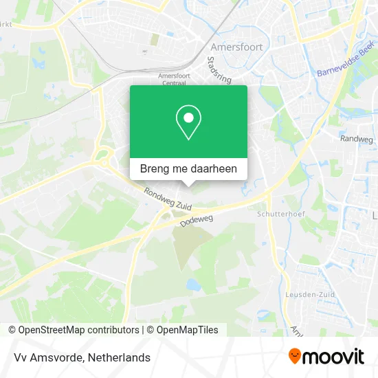 Vv Amsvorde kaart