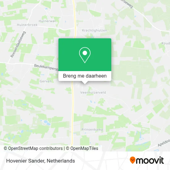 Hovenier Sander kaart