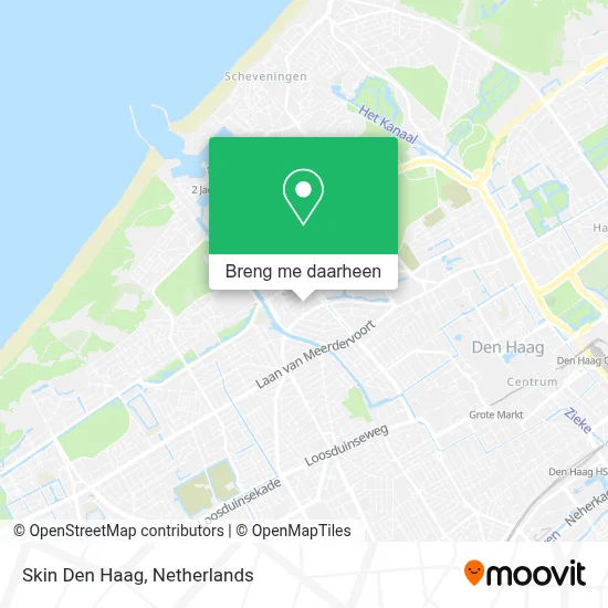 Skin Den Haag kaart