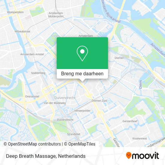 Deep Breath Massage kaart