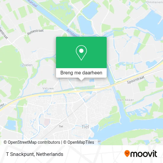 T Snackpunt kaart