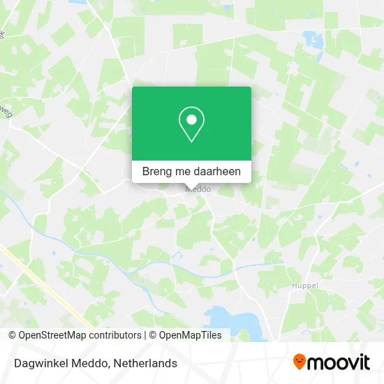 Dagwinkel Meddo kaart