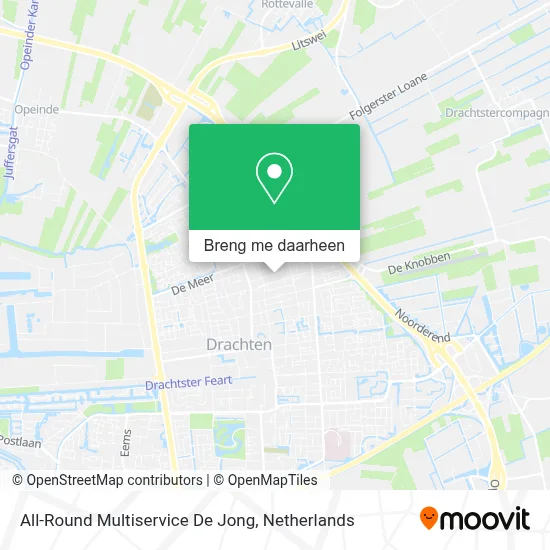 All-Round Multiservice De Jong kaart