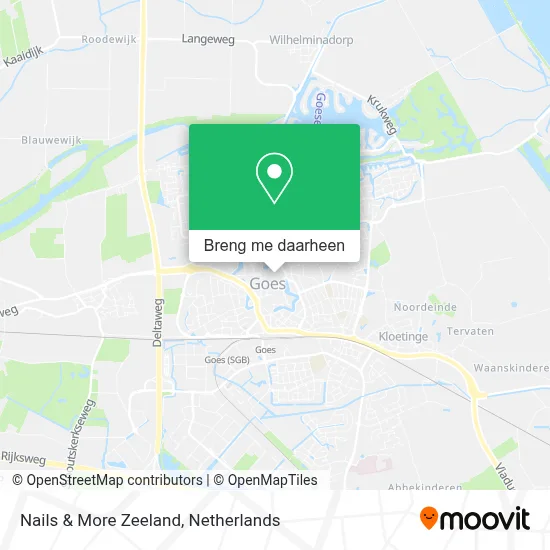 Nails & More Zeeland kaart