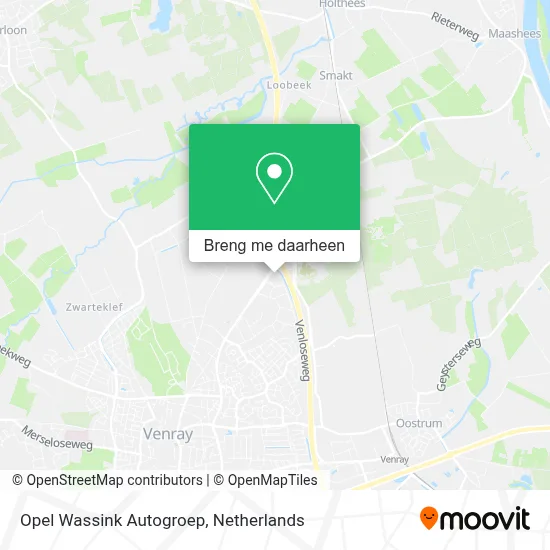 Opel Wassink Autogroep kaart
