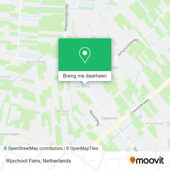 Rijschool Fons kaart