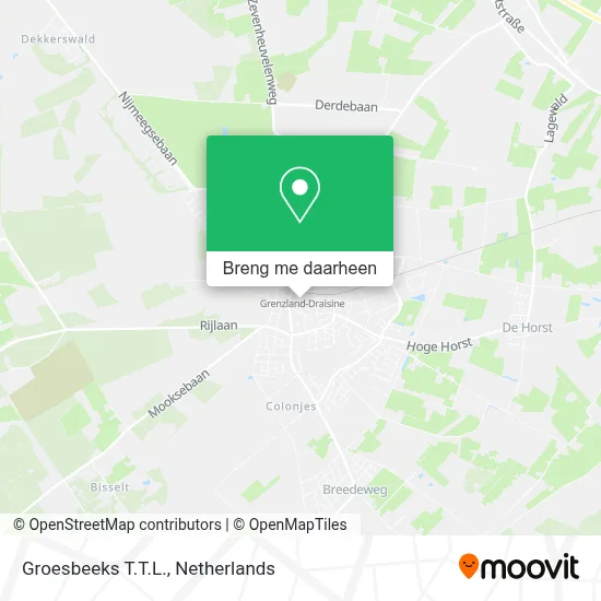 Groesbeeks T.T.L. kaart