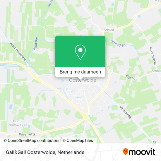 Gall&Gall Oosterwolde kaart