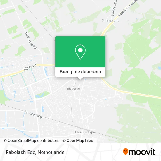 Fabelash Ede kaart