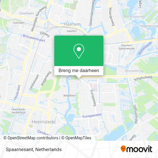 Spaarnesant kaart