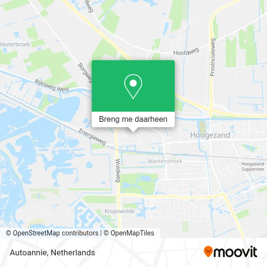 Autoannie kaart