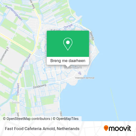 Fast Food Cafeteria Arnold kaart