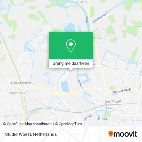 Studio Woest kaart