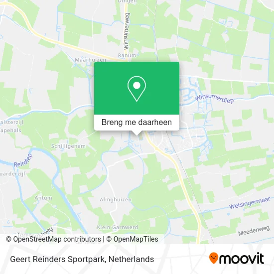 Geert Reinders Sportpark kaart