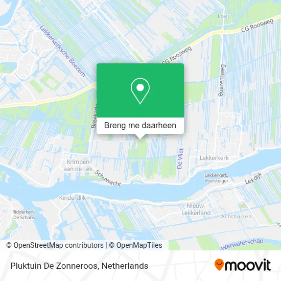 Pluktuin De Zonneroos kaart