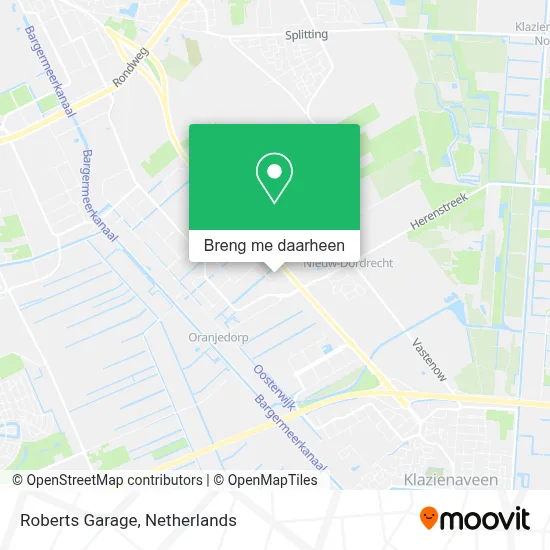 Roberts Garage kaart