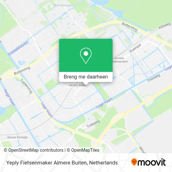 Yeply Fietsenmaker Almere Buiten kaart