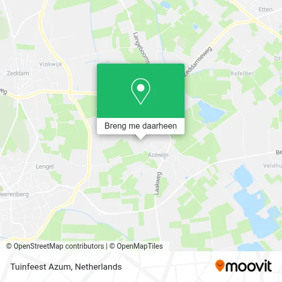 Tuinfeest Azum kaart