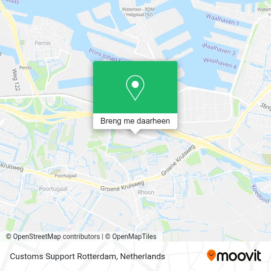 Customs Support Rotterdam kaart