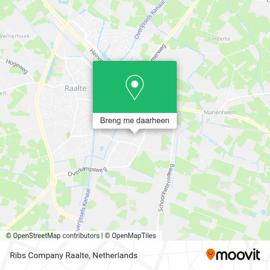 Ribs Company Raalte kaart