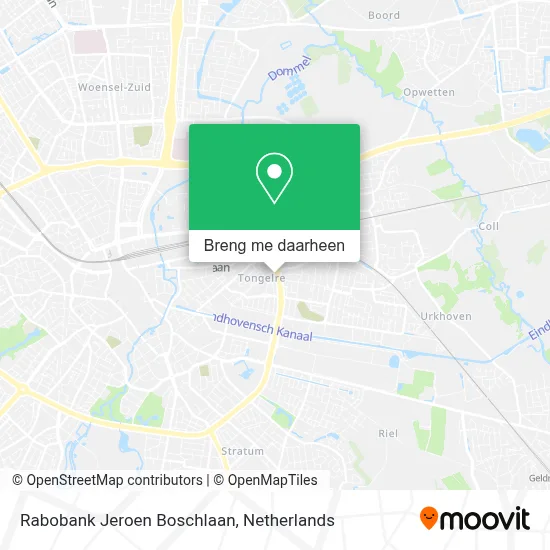 Rabobank Jeroen Boschlaan kaart