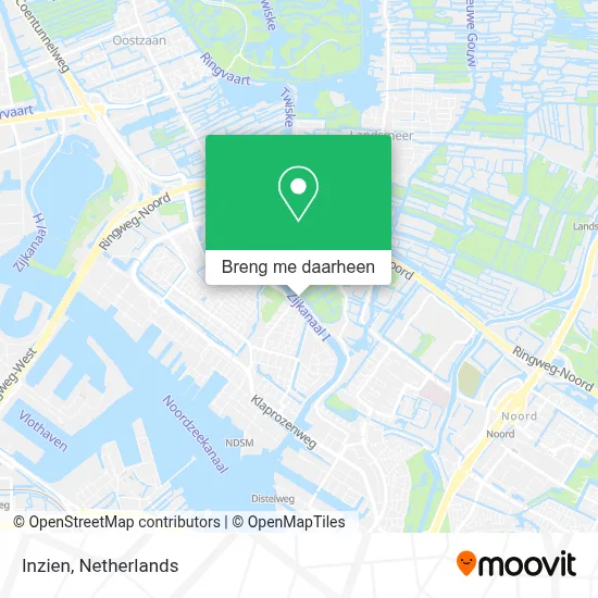 Inzien kaart