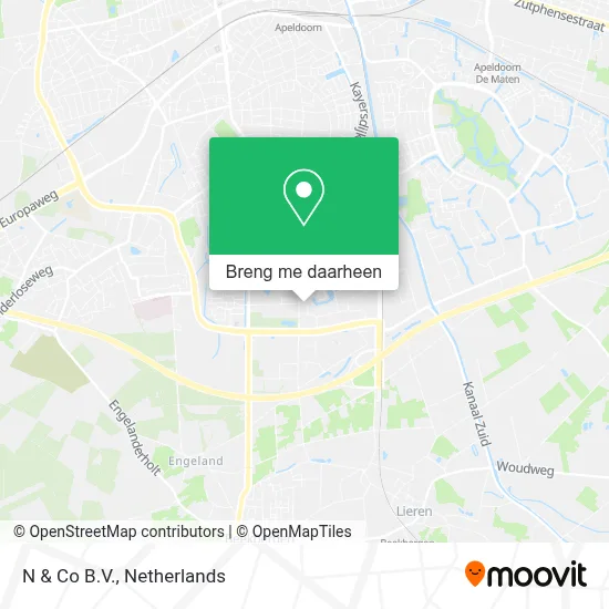 N & Co B.V. kaart