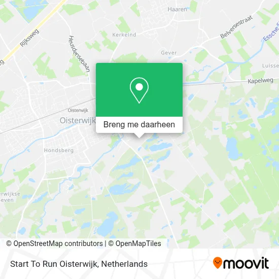 Start To Run Oisterwijk kaart