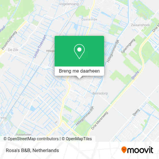 Rosa's B&B kaart