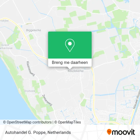 Autohandel G. Poppe kaart