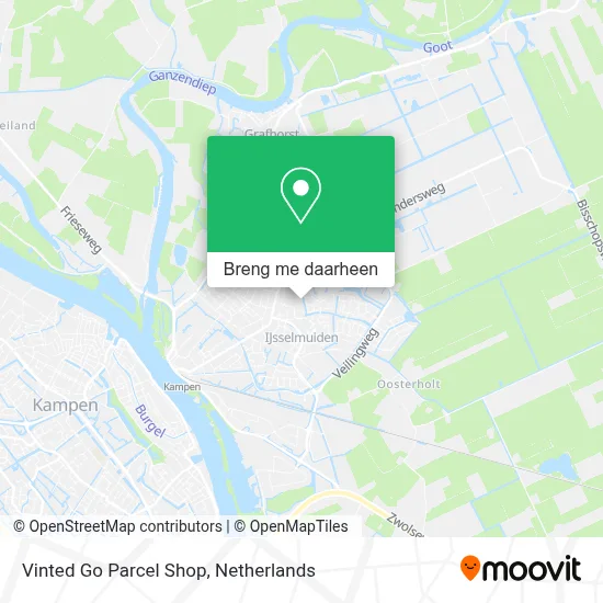 Vinted Go Parcel Shop kaart