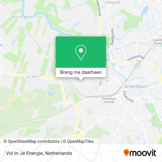 Vol In Je Energie kaart