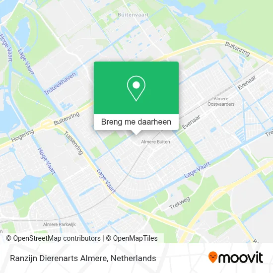 Ranzijn Dierenarts Almere kaart