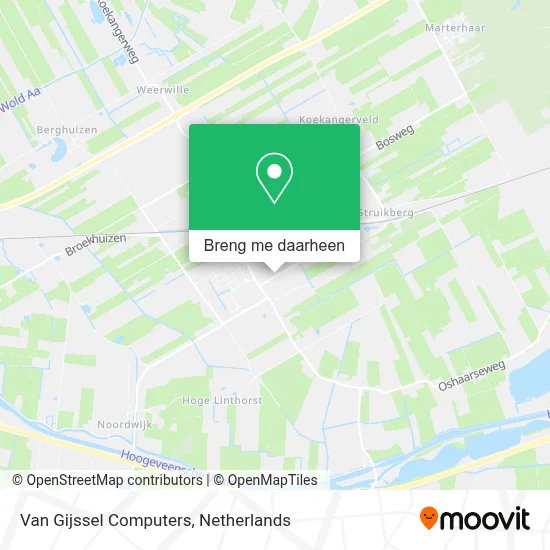 Van Gijssel Computers kaart