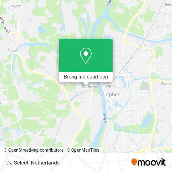 Da Select kaart