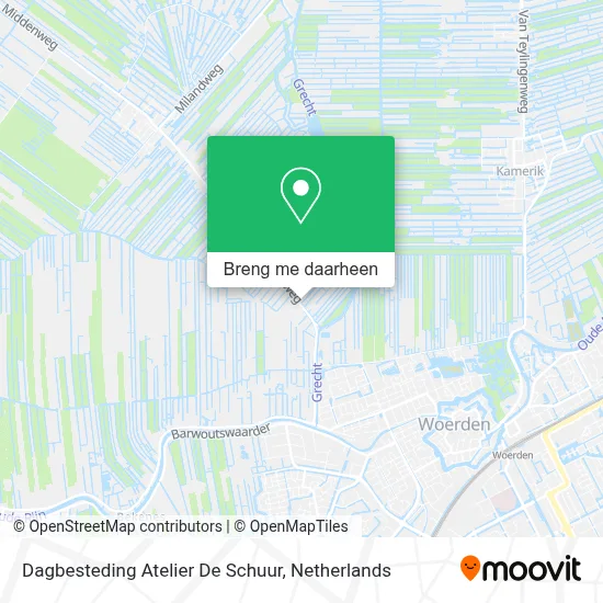 Dagbesteding Atelier De Schuur kaart