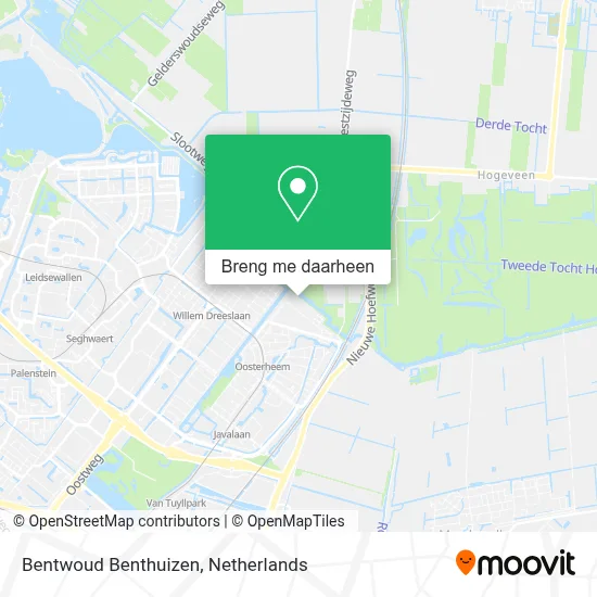 Bentwoud Benthuizen kaart