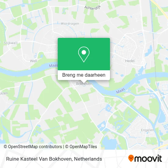 Ruine Kasteel Van Bokhoven kaart