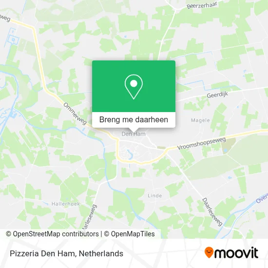 Pizzeria Den Ham kaart