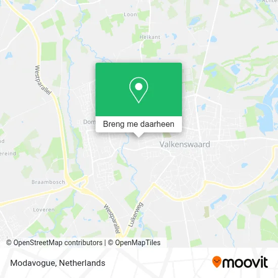 Modavogue kaart