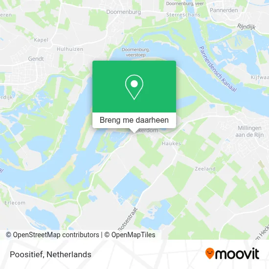 Poositief kaart